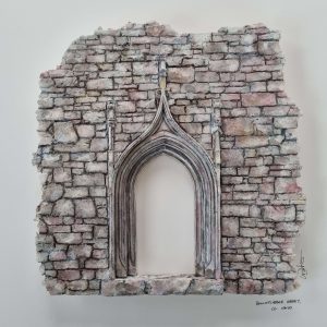 Photo of sculpture of Ballintubber Abbey